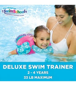 Kids' Deluxe Swim Trainer Vest With Collar -Swimming Shops 5665917108392 pinkblue 8a