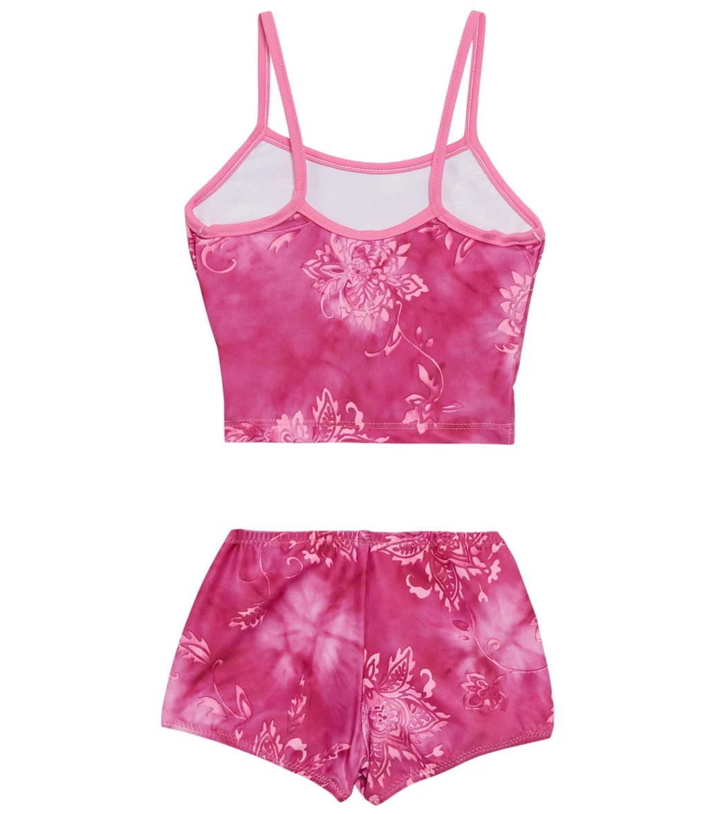 Girls' Starburst Pink Surf Bottom Two Piece Tankini Set (Toddler, Little Kid, Big Kid) 2 Girls' Starburst Pink Surf Bottom Two Piece Tankini Set (Toddler, Little Kid, Big Kid) - Image 2