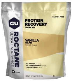 Gu Roctane Protein Recovery Mix ( 15 Serving Pouch ) -Swimming Shops 5666609627304 vanilla