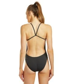 Nike Women's HydraStrong Space Highway Cut-Out Tank One Piece Swimsuit -Swimming Shops 5666682536104 universityred 3a