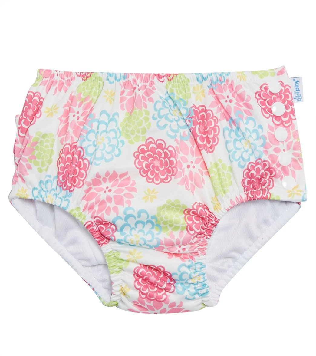 Girls' Zinnia Ruffle Snap Swim Diaper (Baby, Toddler) 1 Girls' Zinnia Ruffle Snap Swim Diaper (Baby, Toddler)
