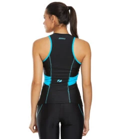 Zone3 Women's Activate Tri Top -Swimming Shops 5666857746600 blackturquoise 3a