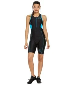 Zone3 Women's Activate Tri Top -Swimming Shops 5666857746600 blackturquoise 4a
