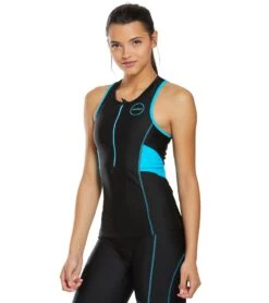 Zone3 Women's Activate Tri Top -Swimming Shops 5666857746600 blackturquoise 5a