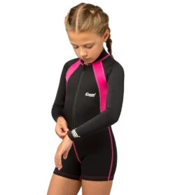 CRESSI Girls' Long Sleeve Spring Suit -Swimming Shops 5666873966760 blackpink 4a