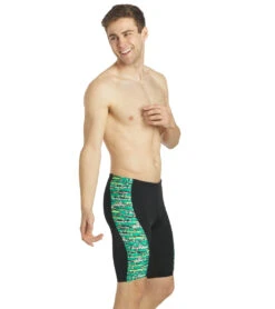 Shark Splice Jammer Swimsuit -Swimming Shops 5667023388840 green 3a
