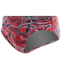 Graphlite Men's Tidal Wave All Over Racer Brief Swimsuit