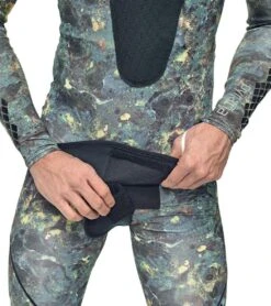 Men's Pirana Two Piece Camo Hooded Wetsuit -Swimming Shops 5667894624424 greencamouflage 4a