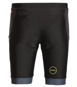 Zone3 Men's Aquaflo Plus Tri Shorts -Swimming Shops 5668188651688 blackgreyneongreen 3a