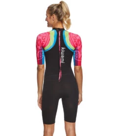 Women's Aqua Rush SS Swimskin -Swimming Shops 5668432183464 rainbow 3a