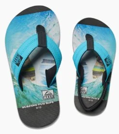 Reef Boy's Grom Photos Sandal (Toddler, Little Kid) -Swimming Shops 5668679024808 surfingpug 3a