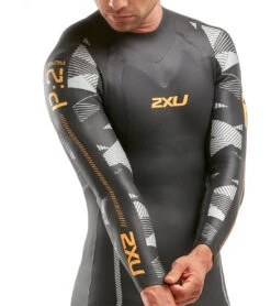 2XU Men's P:2 Propel Tri Wetsuit -Swimming Shops 5668788273320 blackorangefizz 3a
