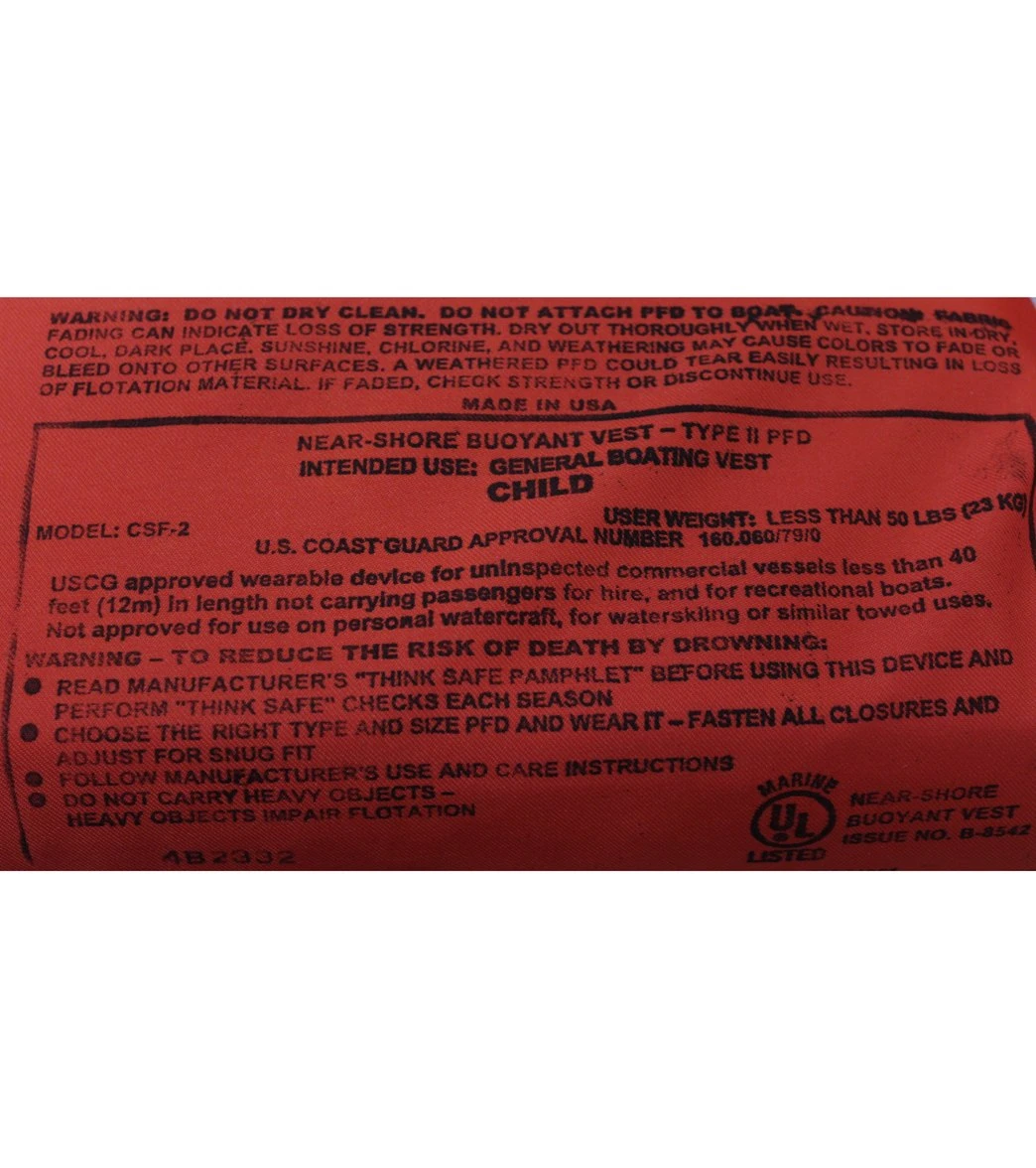 USA Type II Child Life Jacket 2 USA Type II Child Life Jacket - Image 2