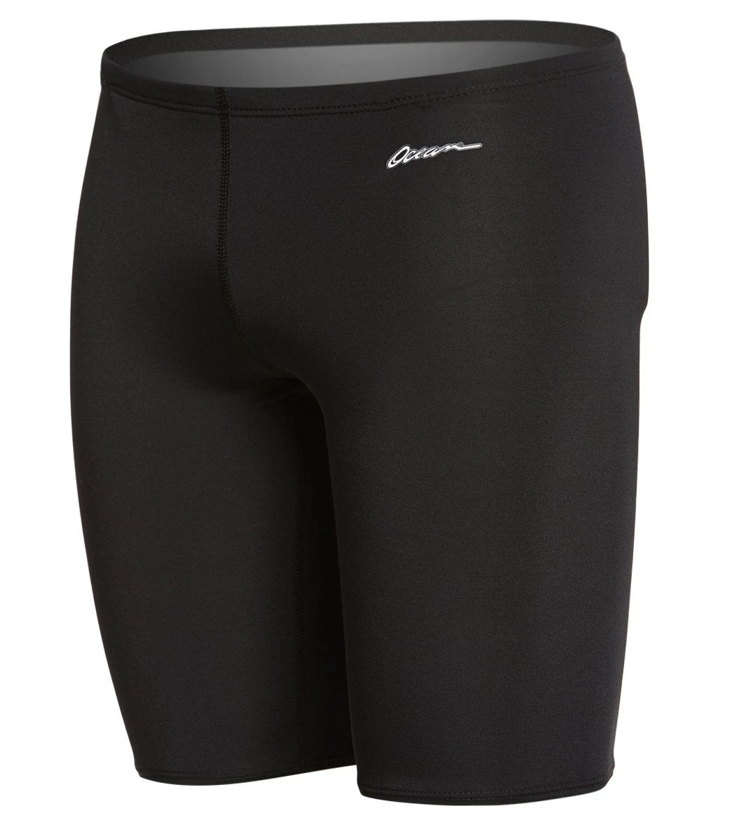 Ocean Men's Solid Jammer Swimsuit 1 Ocean Men's Solid Jammer Swimsuit