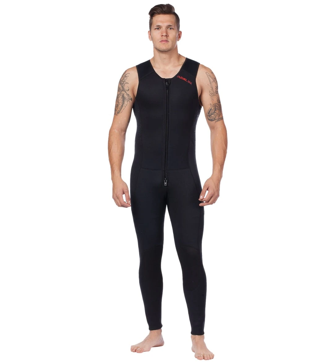 Level Six Men's Farmer John Front Zip Long John Neoprene Wetsuit 1 Level Six Men's Farmer John Front Zip Long John Neoprene Wetsuit