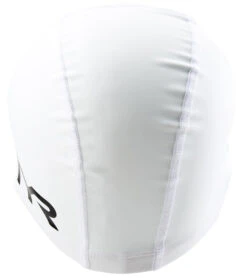 TYR Silicone Comfort Swim Cap -Swimming Shops 5669096784040 white 3a