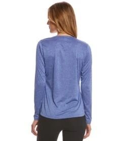 Women's Long Sleeve Tech T Shirt -Swimming Shops 5669120016552 trueroyalheather 3a