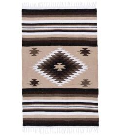 Natural Two Color Extra Fancy Diamond Yoga Blanket -Swimming Shops 5669625528488 blacknatural 3a