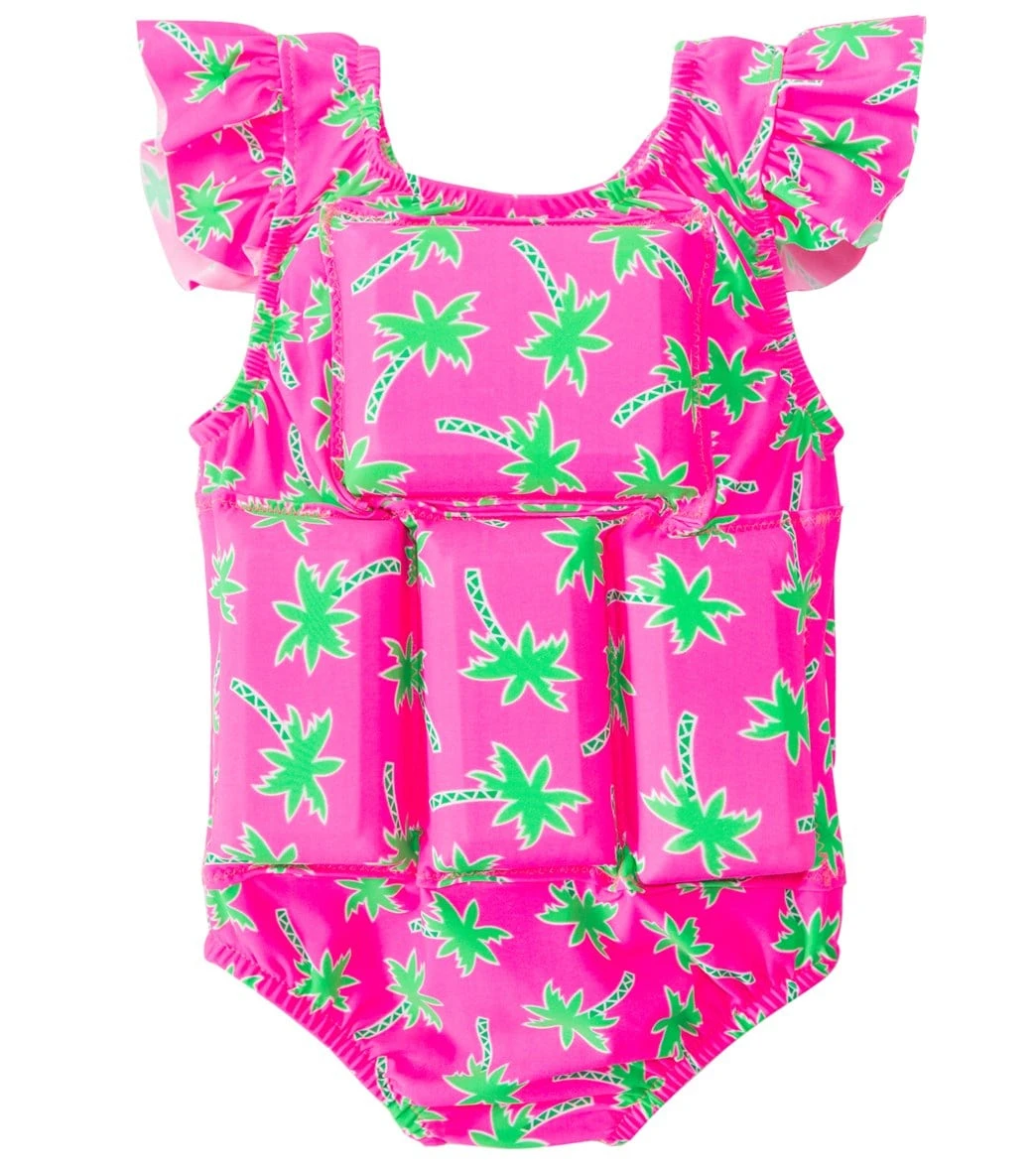 Girls' Palm Tree Floatation Swimsuit 2 Girls' Palm Tree Floatation Swimsuit - Image 2