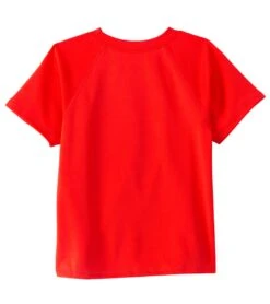 Boys' Solid Swim Shirt (2T-5T) -Swimming Shops 5669868863656 red 2a