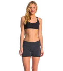 Level Six Women's 0.5MM Sombrio Neoprene Wetsuit Short -Swimming Shops 5669905825960 blackblack 4a