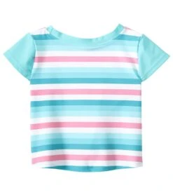 Girls' Classic Cap Sleeve Rashguard (Baby, Toddler) 3 Girls' Classic Cap Sleeve Rashguard (Baby, Toddler) -Swimming Shops 5669931155624 aquastripe 2a