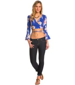 Minkpink By The River Bell Sleeve Wrap Top -Swimming Shops 5670063243432 multi 4a