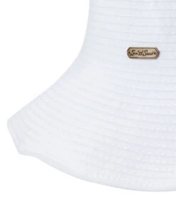 Women's Ribbons Sewn Hat -Swimming Shops 5670201589928 white 4a