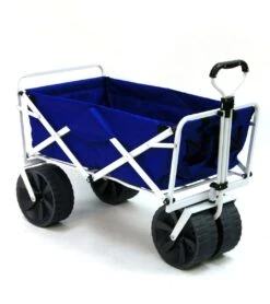All-Terrain Heavy Duty Collapsible Beach Wagon 8 All-Terrain Heavy Duty Collapsible Beach Wagon -Swimming Shops 5670557712552 bluewhite 4a