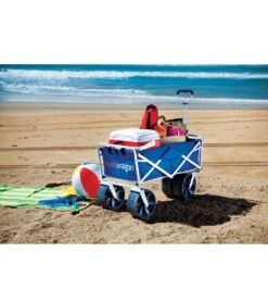 All-Terrain Heavy Duty Collapsible Beach Wagon 9 All-Terrain Heavy Duty Collapsible Beach Wagon -Swimming Shops 5670557712552 bluewhite 5a
