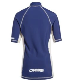 CRESSI Boys' Classic Short Sleeve Rashguard (7yrs-15yrs) -Swimming Shops 5670641205416 blue 3a