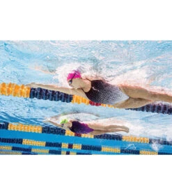 Molecule Thin Strap One Piece Swimsuit -Swimming Shops 5670700581032 redblack 7a