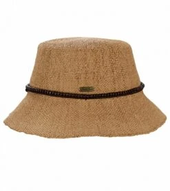 Bryn Crochet Beaded Trim Straw Hat -Swimming Shops 5672079196328 tan 4a