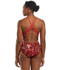 Nike Women's HydraStrong Fire Racerback One Piece Swimsuit -Swimming Shops 5677669187752 universityred 3a