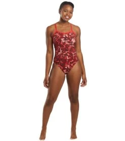 Nike Women's HydraStrong Fire Racerback One Piece Swimsuit -Swimming Shops 5677669187752 universityred 4a