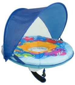 Self-Inflating Fabric Baby Boat With Canopy -Swimming Shops 5677743603880 blue 2a