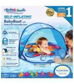Self-Inflating Fabric Baby Boat With Canopy -Swimming Shops 5677743603880 blue 6a