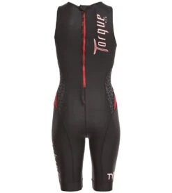TYR Women's Torque Pro Swim Skin -Swimming Shops 5683177914536 blackred 3a
