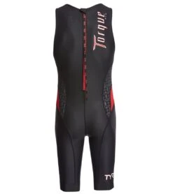 TYR Men's Torque Pro Swim Skin -Swimming Shops 5684316405928 blackred 3a