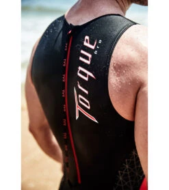 TYR Men's Torque Pro Swim Skin -Swimming Shops 5684316405928 blackred 6a