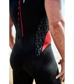 TYR Men's Torque Pro Swim Skin -Swimming Shops 5684316405928 blackred 7a