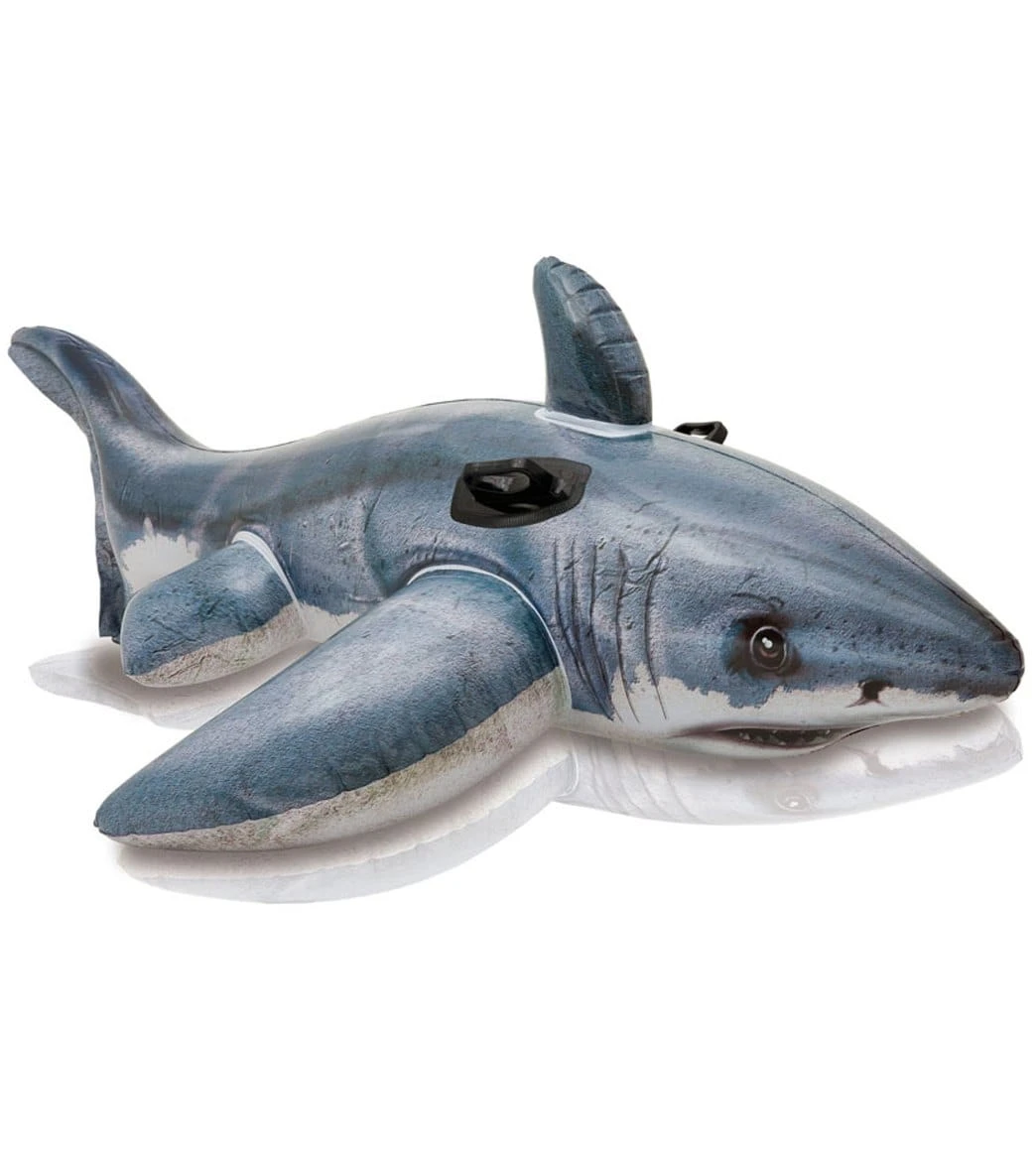 Intex Great White Shark Ride-On Pool Float 1 Intex Great White Shark Ride-On Pool Float