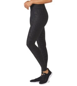 Sultry Yoga Leggings -Swimming Shops 5881846661288 blackgoldshimmer 3a