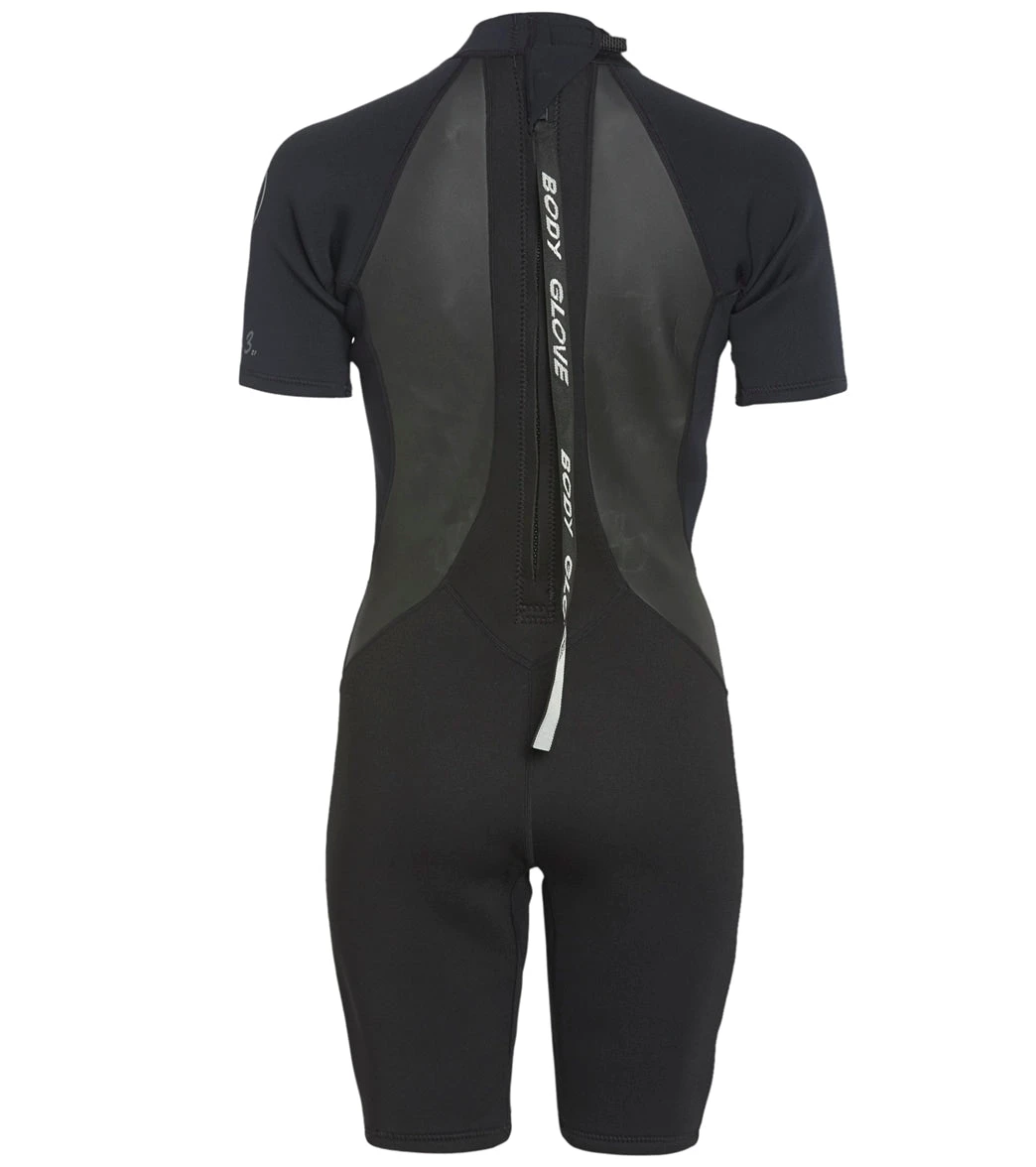 Body Glove Women's 2/1mm PRO 3 Back Zip Short Sleeve Springsuit Wetsuit 2 Body Glove Women's 2/1mm PRO 3 Back Zip Short Sleeve Springsuit Wetsuit - Image 2