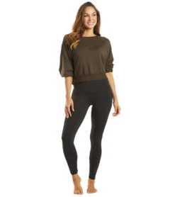 Crop Sweatshirt -Swimming Shops 5990720635048 olive 4a