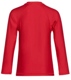 Youth Unisex L/S UPF 50+ Comfort Fit Rashguard 3 Youth Unisex L/S UPF 50+ Comfort Fit Rashguard -Swimming Shops 6175053643944 red 2a