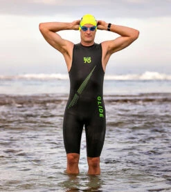 Men's Glide Short John Wetsuit -Swimming Shops 6574475935912 black 4a