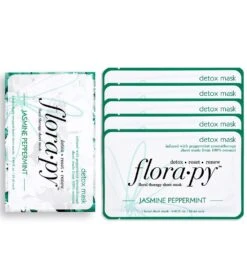 Detox Aromatherapy Sheet Mask 5 Count, Jasmine Peppermint -Swimming Shops 6611788660904 4