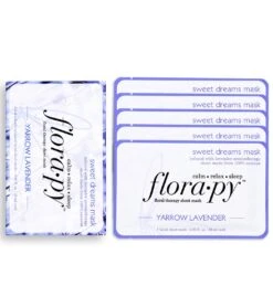 Sweet Dreams Aromatherapy Sheet Mask 5 Count, Yarrow Lavender -Swimming Shops 6611789414568 4