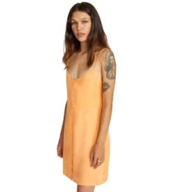RVCA Women's Out There Dress -Swimming Shops 6612053754024 burntcoral 2a
